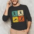 Retro Style Baseball Lover Playing Men Women Kids Baseball Unisex Long Sleeve T-Shirt