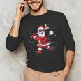 Santa Baseball Christmas Pajamas Xmas Men Kids Boys Unisex Long Sleeve T-Shirt Santa Baseball Christmas Pajamas Xmas Men Kids Boys Unisex Long Sleeve T-Shirt