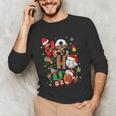 Santa Baseball Football Soccer Pajamas Ho Ho Christmas Xmas Unisex Long Sleeve T-Shirt Santa Baseball Football Soccer Pajamas Ho Ho Christmas Xmas Unisex Long Sleeve T-Shirt