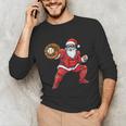 Santa Playing Baseball Baseball Lover Baseballer Xmas Unisex Long Sleeve T-Shirt Santa Playing Baseball Baseball Lover Baseballer Xmas Unisex Long Sleeve T-Shirt