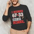 I Scored 6733 100th Days Of School Baseball Six Seven Meme Unisex Long Sleeve T-Shirt I Scored 6733 100th Days Of School Baseball Six Seven Meme Unisex Long Sleeve T-Shirt