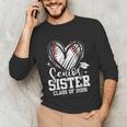Senior Sister Class Of 2026 Baseball Graduation Heart Unisex Long Sleeve T-Shirt Senior Sister Class Of 2026 Baseball Graduation Heart Unisex Long Sleeve T-Shirt