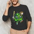 Shamrock Lucky Clover Baseball Patricks Day Family Matching Unisex Long Sleeve T-Shirt