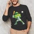 Shamrock Playing Baseball St Patricks Day Men Boys Kid Unisex Long Sleeve T-Shirt Shamrock Playing Baseball St Patricks Day Men Boys Kid Unisex Long Sleeve T-Shirt