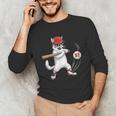 Six Seven 67 Baseball Cat Birthday Men Kids Boys Unisex Long Sleeve T-Shirt