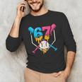 Six Seven Baseball Ice Cream Drip Cool 67 Gen Alpha Slang Unisex Long Sleeve T-Shirt Six Seven Baseball Ice Cream Drip Cool 67 Gen Alpha Slang Unisex Long Sleeve T-Shirt