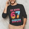 Six Seven Bruh 67 Ice Cream Drip Baseball For Men Women Kids Unisex Long Sleeve T-Shirt Six Seven Bruh 67 Ice Cream Drip Baseball For Men Women Kids Unisex Long Sleeve T-Shirt