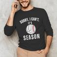 Sorry I Can't It's Volleyball Baseball Season Mom Of Both Unisex Long Sleeve T-Shirt Sorry I Can't It's Volleyball Baseball Season Mom Of Both Unisex Long Sleeve T-Shirt