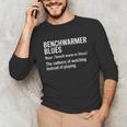 Sport Definition Baseball Soccer Benchwarmer Blues Unisex Long Sleeve T-Shirt Sport Definition Baseball Soccer Benchwarmer Blues Unisex Long Sleeve T-Shirt