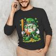 St Patricks Day Baseball Ice Cream Baseball Player Cartoon Unisex Long Sleeve T-Shirt St Patricks Day Baseball Ice Cream Baseball Player Cartoon Unisex Long Sleeve T-Shirt