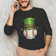 St Patricks Day Baseball Player Leprechaun Hat Men Boys Kids Unisex Long Sleeve T-Shirt St Patricks Day Baseball Player Leprechaun Hat Men Boys Kids Unisex Long Sleeve T-Shirt
