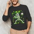 St Patricks Day Baseball Skeleton Irish Leprechaun Hat Boys Unisex Long Sleeve T-Shirt St Patricks Day Baseball Skeleton Irish Leprechaun Hat Boys Unisex Long Sleeve T-Shirt
