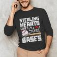 Stealing Hearts Like I Steal Bases Baseball Valentines Unisex Long Sleeve T-Shirt Stealing Hearts Like I Steal Bases Baseball Valentines Unisex Long Sleeve T-Shirt