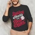 Stealing Hearts Like I Steal Bases Cute Baseball Boys Unisex Long Sleeve T-Shirt Stealing Hearts Like I Steal Bases Cute Baseball Boys Unisex Long Sleeve T-Shirt
