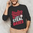 Stealing Hearts Like I Steal Bases Cute Baseball Valentine Unisex Long Sleeve T-Shirt Stealing Hearts Like I Steal Bases Cute Baseball Valentine Unisex Long Sleeve T-Shirt