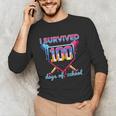 I Survived 100 Days Of School Baseball Boys Students Unisex Long Sleeve T-Shirt I Survived 100 Days Of School Baseball Boys Students Unisex Long Sleeve T-Shirt