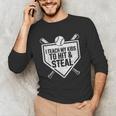 I Teach My Kids To Hit & Steal Baseball Player Coach Dad Tee Unisex Long Sleeve T-Shirt I Teach My Kids To Hit & Steal Baseball Player Coach Dad Tee Unisex Long Sleeve T-Shirt