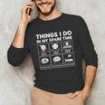 Things I Do Spare Time Baseball Player Men Women Kids Unisex Long Sleeve T-Shirt Things I Do Spare Time Baseball Player Men Women Kids Unisex Long Sleeve T-Shirt