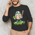 Toddler Baseball Drip Ice Cream Boys Kids St Patricks Day Unisex Long Sleeve T-Shirt Toddler Baseball Drip Ice Cream Boys Kids St Patricks Day Unisex Long Sleeve T-Shirt