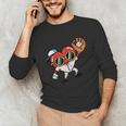 Valentines Day Baseball Heart Gloves Cute Boys Kid Youth Men Unisex Long Sleeve T-Shirt