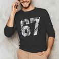 Vintage Baseball Number 67 Jersey Player Uniform Unisex Long Sleeve T-Shirt Vintage Baseball Number 67 Jersey Player Uniform Unisex Long Sleeve T-Shirt