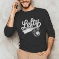 Vintage Baseball Tee Lefty Left Handed Baseball Player Unisex Long Sleeve T-Shirt Vintage Baseball Tee Lefty Left Handed Baseball Player Unisex Long Sleeve T-Shirt