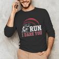 Vintage Humor Baseball Apparel Run I Dare You Unisex Long Sleeve T-Shirt Vintage Humor Baseball Apparel Run I Dare You Unisex Long Sleeve T-Shirt
