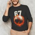 Women's 67 Baseball Boys Birthday Teens Six Seven Brainrot Unisex Long Sleeve T-Shirt Women's 67 Baseball Boys Birthday Teens Six Seven Brainrot Unisex Long Sleeve T-Shirt