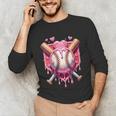 Women's Valentines Day Baseball Boys Ice Cream Drip Heart Youth Kids Unisex Long Sleeve T-Shirt Women's Valentines Day Baseball Boys Ice Cream Drip Heart Youth Kids Unisex Long Sleeve T-Shirt