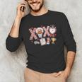 XOXO Physical Education Valentines Day Baseball Football Men Unisex Long Sleeve T-Shirt