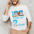 100 Days Of 2nd Grade Baseball 100th Day Of School Boys Kids Unisex Long Sleeve T-Shirt