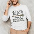 100 Days Of School Baseball Camo Boys School Teacher Unisex Long Sleeve T-Shirt 100 Days Of School Baseball Camo Boys School Teacher Unisex Long Sleeve T-Shirt