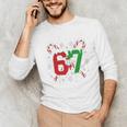 67 Baseball Christmas Candy Cane Snowflake Holiday Sports Unisex Long Sleeve T-Shirt 67 Baseball Christmas Candy Cane Snowflake Holiday Sports Unisex Long Sleeve T-Shirt