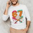 67 Ice Cream Drip Baseball Number 67 Player 67th Birthday Unisex Long Sleeve T-Shirt 67 Ice Cream Drip Baseball Number 67 Player 67th Birthday Unisex Long Sleeve T-Shirt