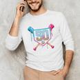Baseball 50 Year Old Ice Cream Drip 50th Birthday Number 50 Unisex Long Sleeve T-Shirt Baseball 50 Year Old Ice Cream Drip 50th Birthday Number 50 Unisex Long Sleeve T-Shirt