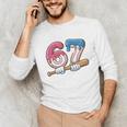 Baseball 67 Kids Ice Cream Drip Six Seven Youth Boys Unisex Long Sleeve T-Shirt