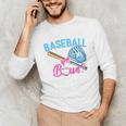 Baseball Or Bows Brother Loves You Gender Reveal Boy Or Girl Unisex Long Sleeve T-Shirt