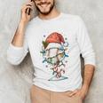 Baseball Christmas Ball Hat Snow Winter Premium Tri-Blend Unisex Long Sleeve T-Shirt