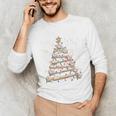 Baseball Christmas Tree Light Xmas Tees Boys Kids Men Unisex Long Sleeve T-Shirt