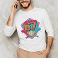 Baseball Drip Jersey Number 67 For Players & 67th Birthday Premium Tri-Blend Unisex Long Sleeve T-Shirt Baseball Drip Jersey Number 67 For Players & 67th Birthday Premium Tri-Blend Unisex Long Sleeve T-Shirt