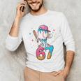 Baseball Drip Number 67 Six Seven Meme Ice Cream Dripping Unisex Long Sleeve T-Shirt