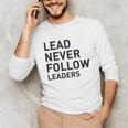 Baseball Lead Never Follow Leaders Team Captain Leadership Premium Tri-Blend Unisex Long Sleeve T-Shirt