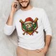 Baseball Xmas Christmas Baseball Ice Cream Drip Boys Unisex Long Sleeve T-Shirt Baseball Xmas Christmas Baseball Ice Cream Drip Boys Unisex Long Sleeve T-Shirt