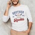 Brother Of Rookie 1st Birthday Baseball Boy Family Matching Unisex Long Sleeve T-Shirt Brother Of Rookie 1st Birthday Baseball Boy Family Matching Unisex Long Sleeve T-Shirt