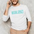 BSBL SZN Baseball Season Game Day Boys Girls Youth Premium Tri-Blend Unisex Long Sleeve T-Shirt