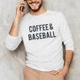 Coffee And Baseball Unisex Long Sleeve T-Shirt Coffee And Baseball Unisex Long Sleeve T-Shirt