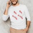 Distressed Baseball Number 44 Jersey Uniform Player Fan Unisex Long Sleeve T-Shirt Distressed Baseball Number 44 Jersey Uniform Player Fan Unisex Long Sleeve T-Shirt