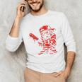 Drippy Baseball Mascot Valentine Heart Glasses Cartoon Unisex Long Sleeve T-Shirt Drippy Baseball Mascot Valentine Heart Glasses Cartoon Unisex Long Sleeve T-Shirt