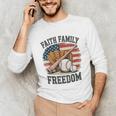 Faith Family Freedom Patriotic Christian Baseball Game Day Unisex Long Sleeve T-Shirt Faith Family Freedom Patriotic Christian Baseball Game Day Unisex Long Sleeve T-Shirt