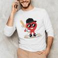 Heart Playing Baseball Valentine Baseball Unisex Long Sleeve T-Shirt Heart Playing Baseball Valentine Baseball Unisex Long Sleeve T-Shirt